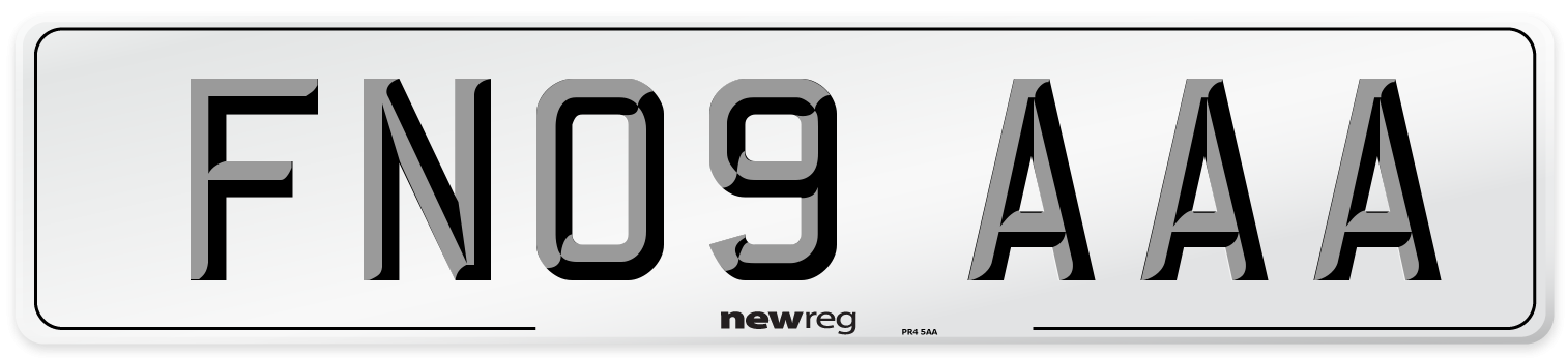 FN09 AAA Number Plate from New Reg